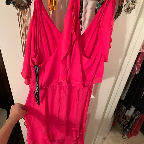 Frill cold shoulder maxi dress NEW - Picture 7 of 8